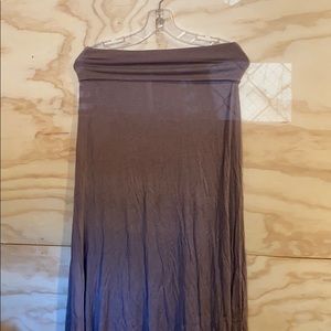 Mocha maxi fold over skirt